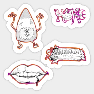 Halloween Candy Pack 6 Sticker